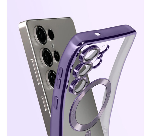 Funda Para Samsung S23ultra S23 Ultra Protector Lente Violeta S23 Ultra