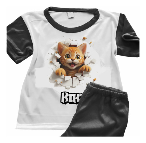 Pijamas Gatos Infantiles Con Nombres Personalizados - 6301