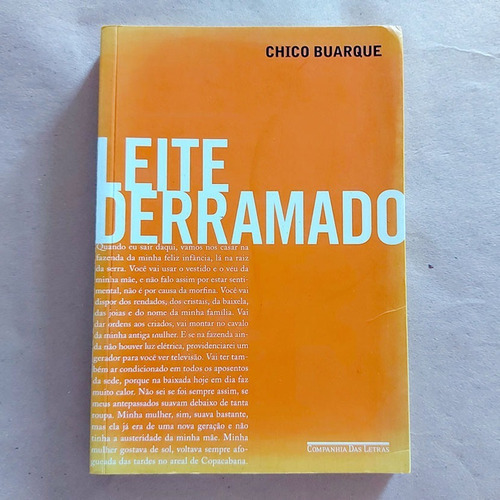 Livro Leite Derramado - Chico Buarque