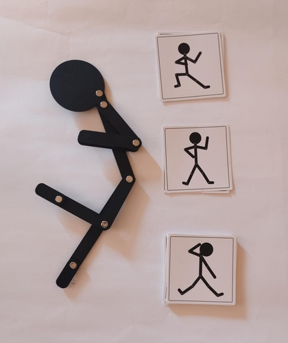 Juego De Rompecabezas Hombre De Madera