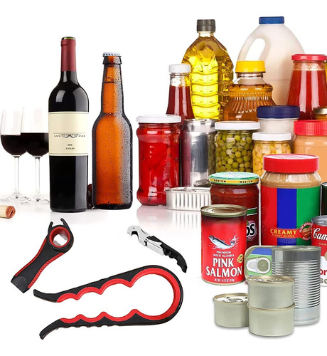 Abrelata Cocina Y Hogar Multifuncional Kit Abridor Botella