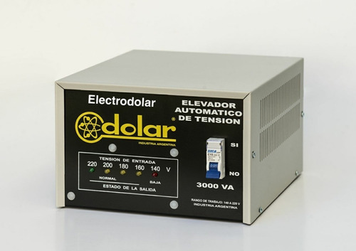 Elevador Automático Tensión 3 Kva Dolar Estabilizador R 140v