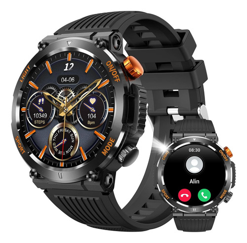Smart Watches For Men With Led Flashlight