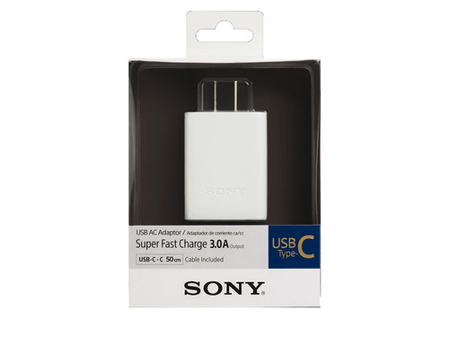 Cargador Celular Ultra Rapido Sony Cp-ad3 + Cable Usb Tipo C Envio