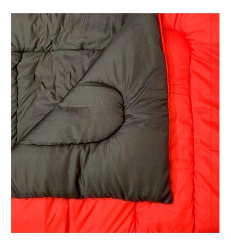 Imagen 3 de 5 de Acolchado Liso Reversible M.fibra 1 Plazas Invierno Abrigado