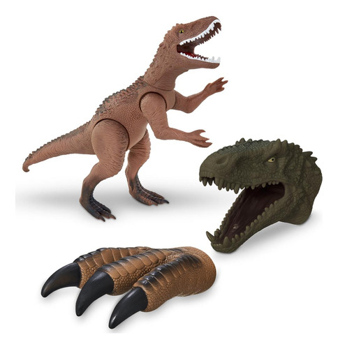 Dinossauro Furious Megaraptor + 1 Garra + 1 Cabeça Fantoche
