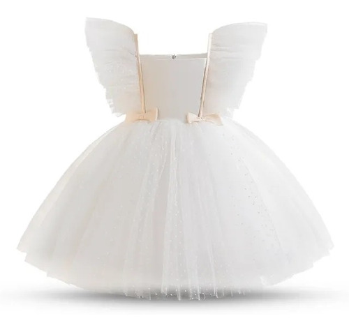 Vestido Elegante Para Niña- Bautizo - Cumpleaños - Importado