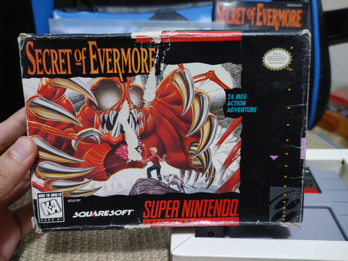Snes Super Nintendo Secret Of Evermore Completo Original Gris (Usado)
