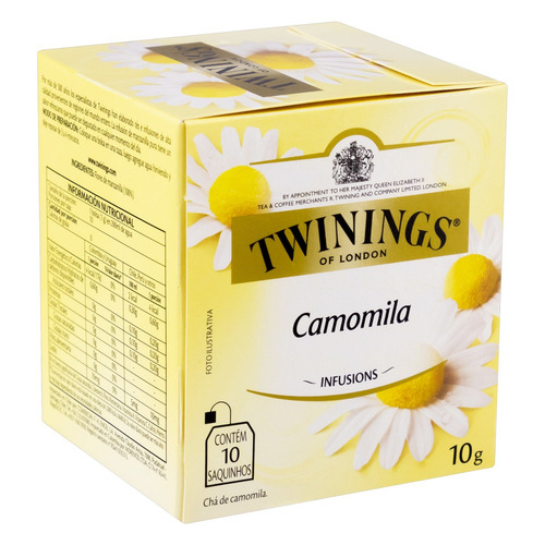 Imagem 3 de 5 de Chá Twinings camomila em sachê 10 g 10 u