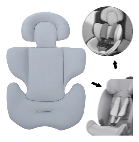 Asiento Cómodo Para Carrito, Colchón, Almohadilla De Gris