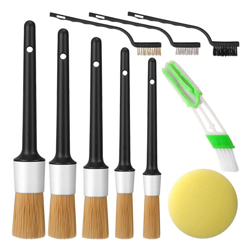10 Unids/set De Cepillo De Detalles Premium Juego De Cepillo