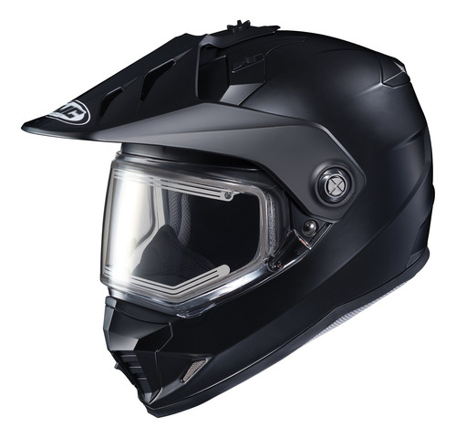 Casco De Nieve Solido Hjc Ds-x1 Con Escudo Electrico Negro M