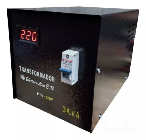 Transformador Elevador De 3kva Entrada 110v Salida 220v