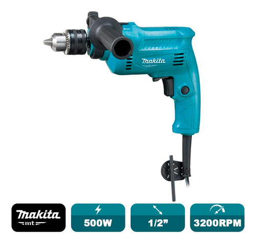 Taladro Percutor Makita M0801b Mt 1/2 500w Vvr C.c.