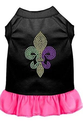 Vestido Mardi Gras Con Diseño Fleur De Lis [mascotas]