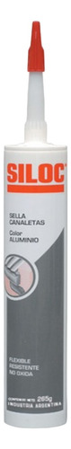 Sella Canaletas Siloc Color Aluminio  Pintable X 265 Gramos