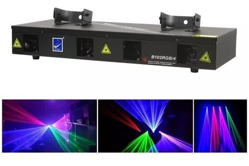 Laser 4 Bocas Colores Audioritmico Dmx Big Dipper B102/rgb4