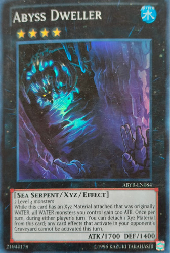 Yugioh! Abyss Dweller Abyr-en084 Super Rare