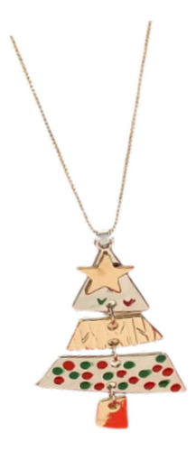 6 Colar Com Pingente De Árvore De Natal, Joias De Natal