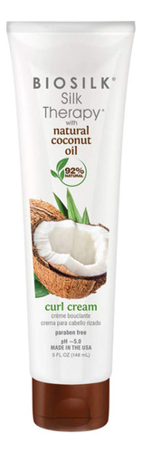 Crema Para Rizos Biosilk Silk Therapy Con Aceite De Coco Org