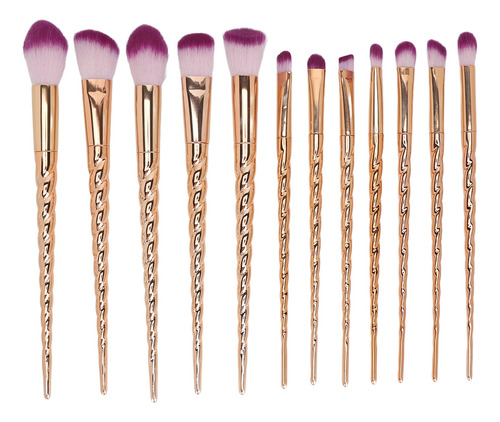 Juego De Brochas De Maquillaje Led Para Espejo, 12 Piezas, M