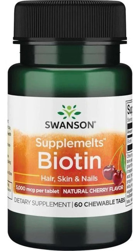 Biotin Subligual 5000 Mcg 60 Tabletas