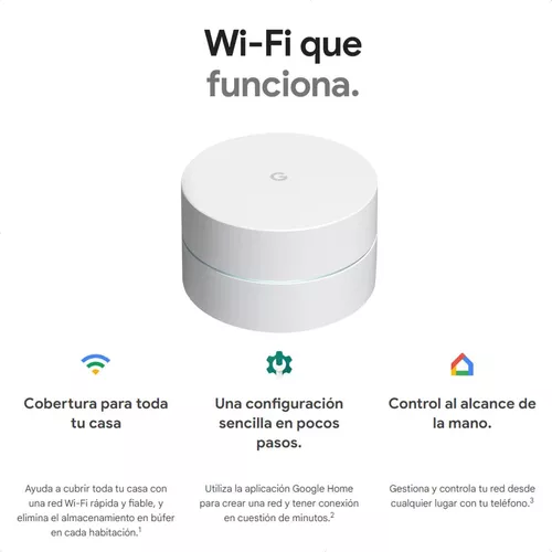 Google Wifi, Sistema De Red Wi-fi En Malla Dual Band, 1-pack