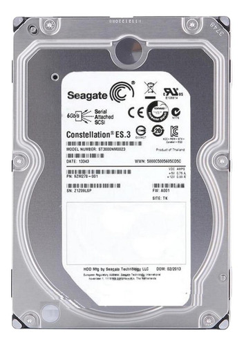 Disco rígido interno Seagate Constellation ES.3 ST3000NM0023 3TB