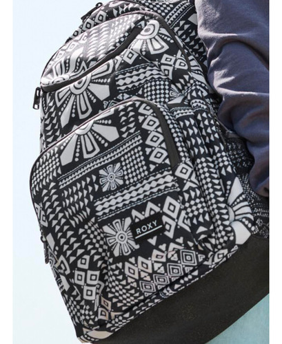 Mochila Shadow Swell Printed (kta7) Roxy Color Negro