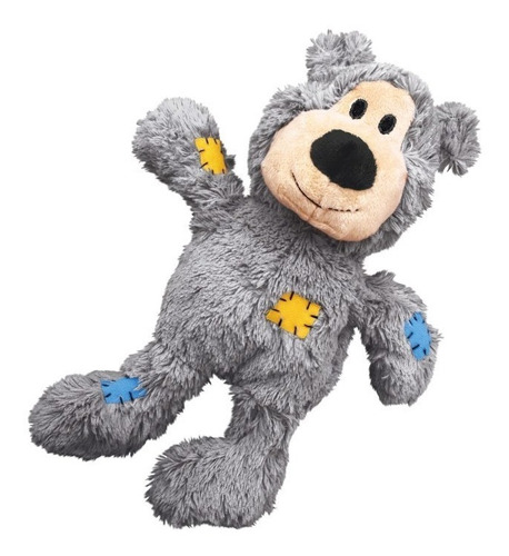 Juguete Perros Kong Peluche Oso Wild Knots Gris