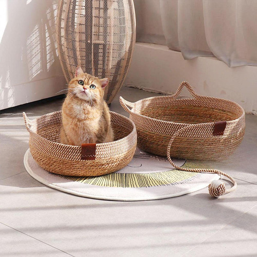 Cesta De Gato Cerina De Verano Casa De Mascotas Suaves M