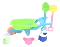 Comprar Carretilla De Playa Con Accesorios Y Balde