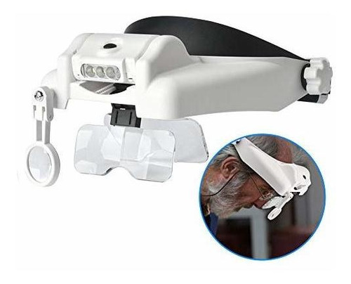 Lupa Binocular Con Luz Led