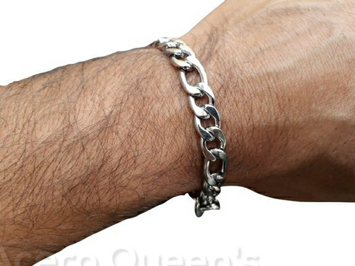 Pulsera Grummet Hombre Super Gruesa De Acero Quirurjico