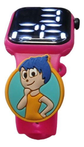 Relógio Digital Infantil Divertidamente Alegria_rosa_choque