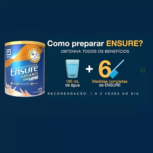 Ensure Advance Com Hmb Sabor Morango Com Banana 400g Abbott