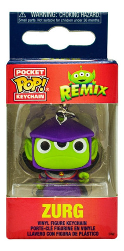 Pixar Remix Zurg Llavero 4cm Pocket Pop Funko