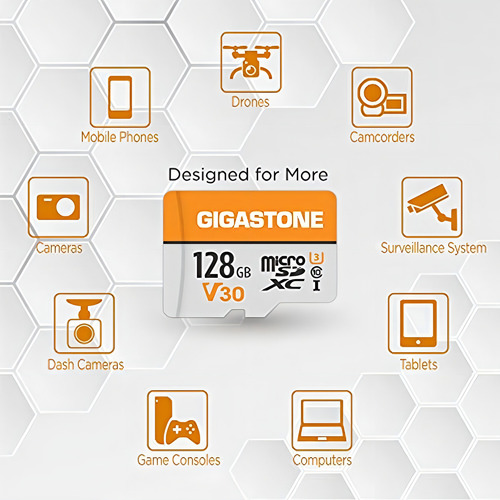 2 Memorias Micro Sd128 Gb Gigastone Cam Segur Drones (es un blister con dos micro card 2)