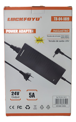 Fonte Carregador Universal 120w 24v 5a Pino 5.5x2.5mm