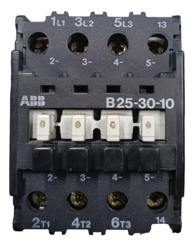 Contactor Magnético Abb B25-30-10 Bobina 120vac, 45amp (Usado)