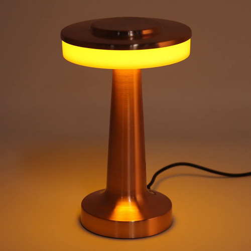 Lámpara De Mesa Led Portátil Táctil 3 Niveles Temperatura Co