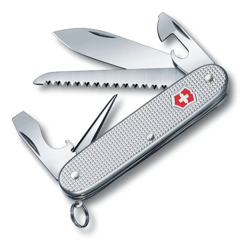 Victorinox Navaja Farmer Alox, Plateada, 9 Usos 