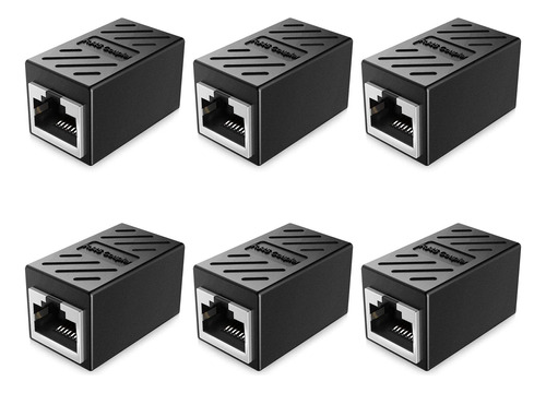 Dzhjkio - Adaptador De Cable Ethernet Rj45, Paquete De 6 Uni