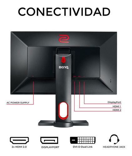 Imagen 6 de 6 de Monitor 27 Pulgadas Para E-sports Zowie Xl2731 144 Hz Cuotas