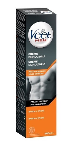Crema Depilatoria Piel Normal Veet For Men (hombre) 200 Ml