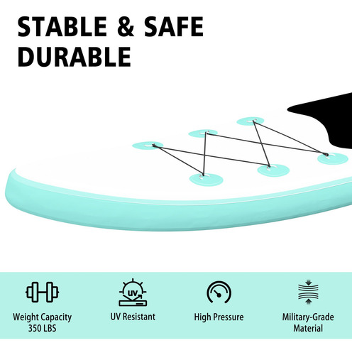 Sudoo Tabla De Paddle Surf Inflable 106 Súper Liviana Con