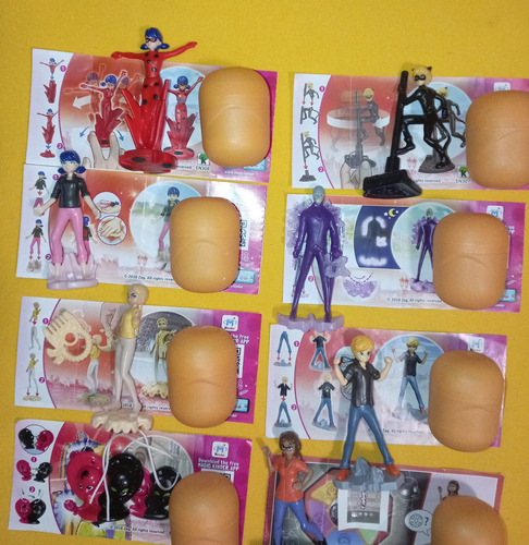Miraculous Ladybug Kinder 8 Figuras Coleccion 2020 Completa (Usado)