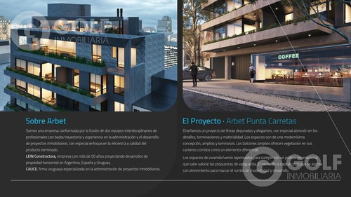 Vendo Apartamento 1 Dormitorio, Garage Opcional, En Construcción, En Punta Carretas.