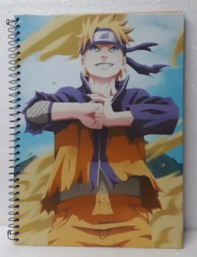 Capa Adesivo para Caderno Anime Naruto Desenho