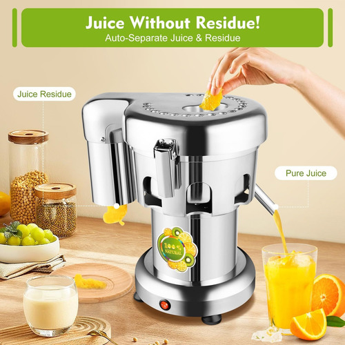 Extractor De Jugo Comercial De Alta Resistencia De 370 W